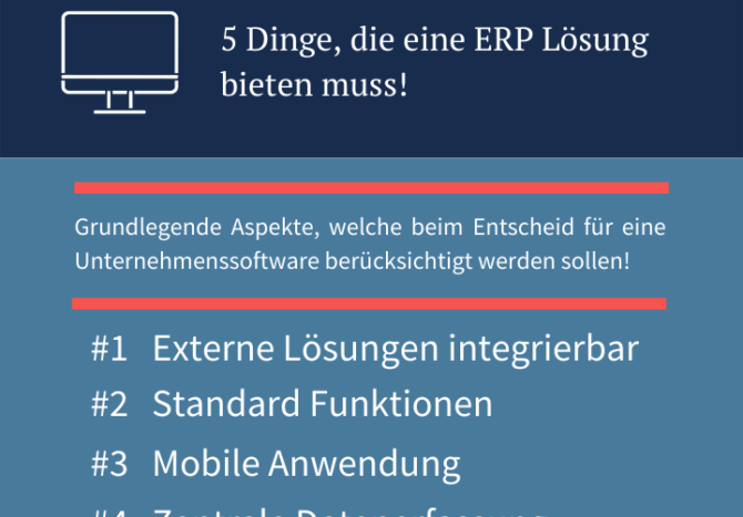 redPoint 5 Dinge, die eine ERP Lösung bieten muss