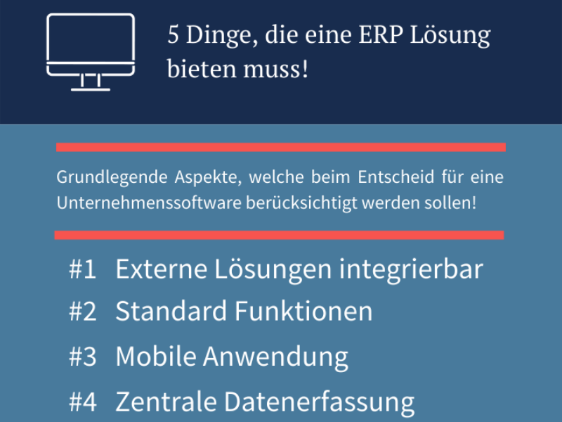 redPoint 5 Dinge, die eine ERP Lösung bieten muss