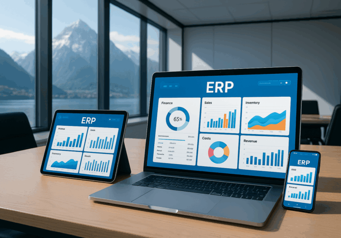 inden Sie die beste ERP Software für Ihr KMU in der Schweiz.