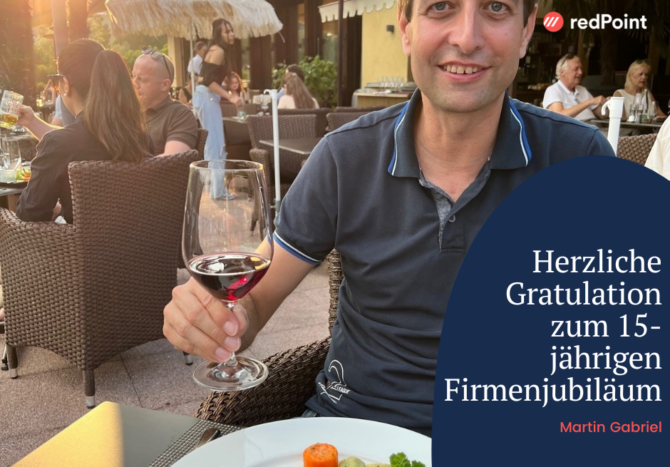 15 Jahre Firmentreue – merci, Martin!