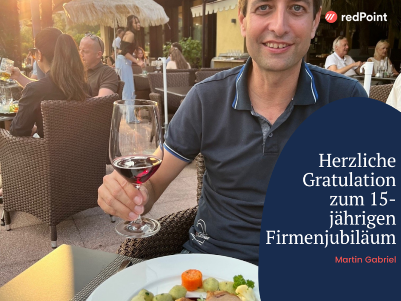 15 Jahre Firmentreue – merci, Martin!