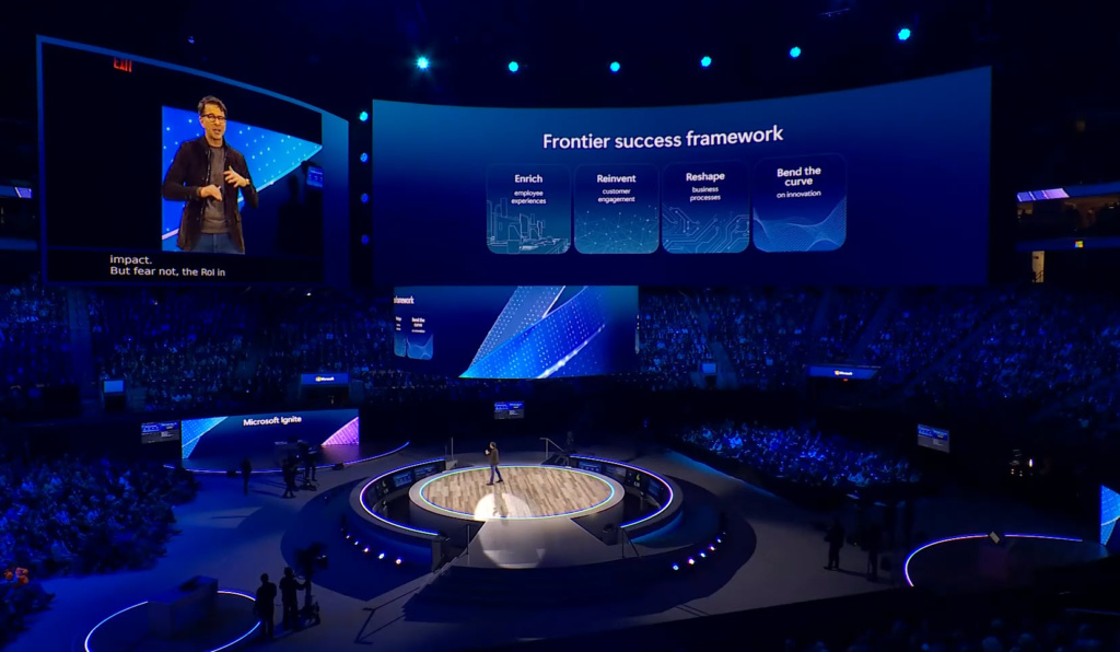 Foto aus San Francisco: Judson Althoff spricht live vor 15'000 Leuten an der Microsoft Ignite 2025