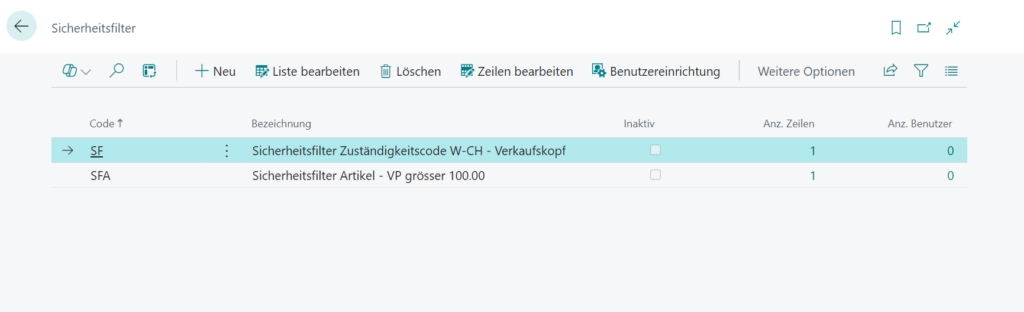 redPoint App Sicherheitsfilter