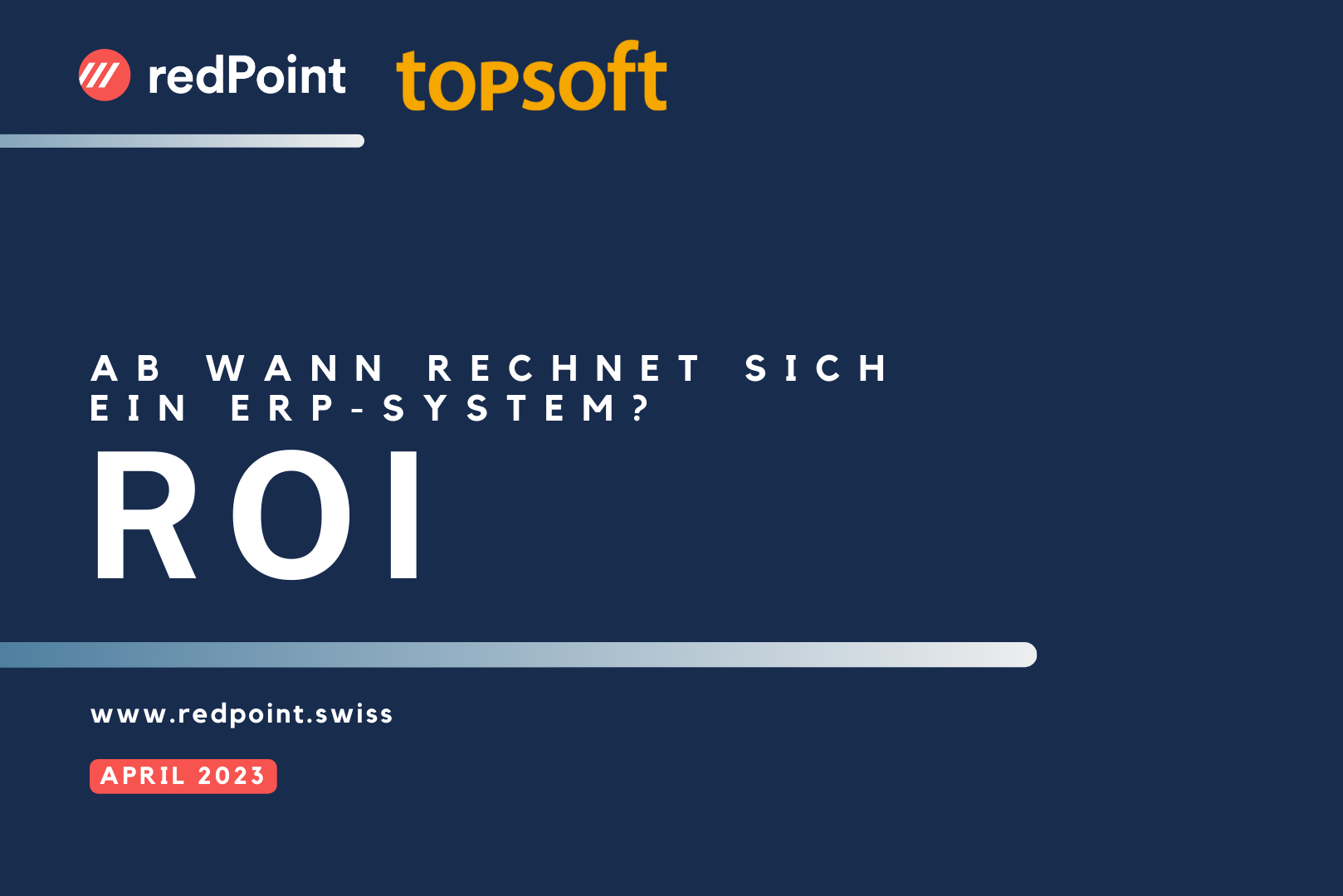 Ab wann sich ein ERPSystem? redPoint